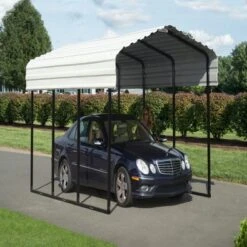 Arrow Carport 10x24x09 Eggshell BKP 24 Arrow Carport 10x24x09 Eggshell BKP -Shelterlogic ainaelgt8mn2kbwhrwsc 2