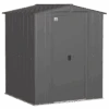 Arrow Classic Steel Storage Shed, 6X6, Charcoal 2 Arrow Classic Steel Storage Shed, 6X6, Charcoal -Shelterlogic aonpoucvqpfcquxywvni
