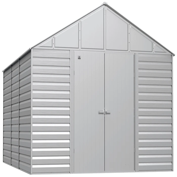 Arrow Select Steel Storage Shed, 12x17, Flute Grey 3 Arrow Select Steel Storage Shed, 12x17, Flute Grey