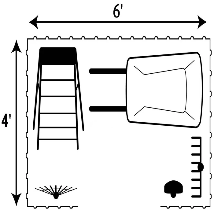 Arrow Elite Steel Storage Shed, 6x4, Anthracite 9 Arrow Elite Steel Storage Shed, 6x4, Anthracite - Image 7