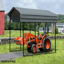 Arrow Carport 10x20x09 Charcoal BKP 28 Arrow Carport 10x20x09 Charcoal BKP -Shelterlogic blwbizcbjmaqarz1g0b0