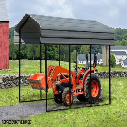 Arrow Carport 10x20x09 Charcoal BKP 14 Arrow Carport 10x20x09 Charcoal BKP - Image 12