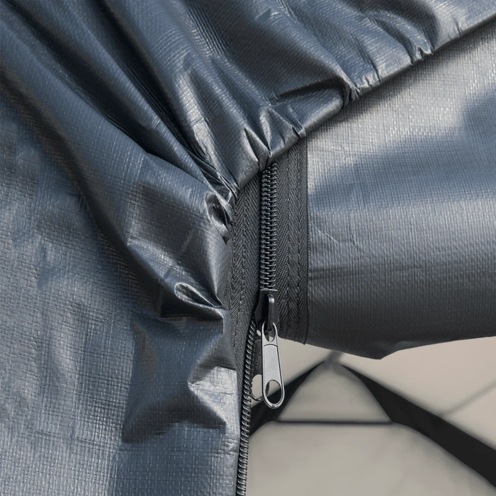 ShelterLogic Shed-in-a-Box 10 X 10 X 8 Ft Roundtop Gray 14 ShelterLogic Shed-in-a-Box 10 X 10 X 8 Ft Roundtop Gray - Image 12