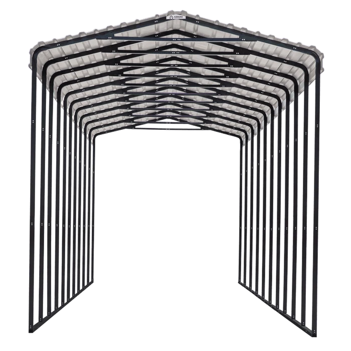 Arrow RV Carport, 14 Ft. X 47 Ft. X 14 Ft. Charcoal 5 Arrow RV Carport, 14 Ft. X 47 Ft. X 14 Ft. Charcoal - Image 3