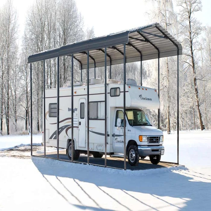 Arrow RV Carport, 14 Ft. X 29 Ft. X 14 Ft. Charcoal 8 Arrow RV Carport, 14 Ft. X 29 Ft. X 14 Ft. Charcoal - Image 6