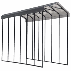 Arrow RV Carport, 14 Ft. X 29 Ft. X 14 Ft. Charcoal