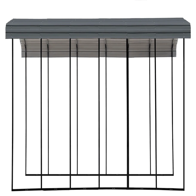 Arrow RV Carport, 14 Ft. X 29 Ft. X 14 Ft. Charcoal 4 Arrow RV Carport, 14 Ft. X 29 Ft. X 14 Ft. Charcoal - Image 2