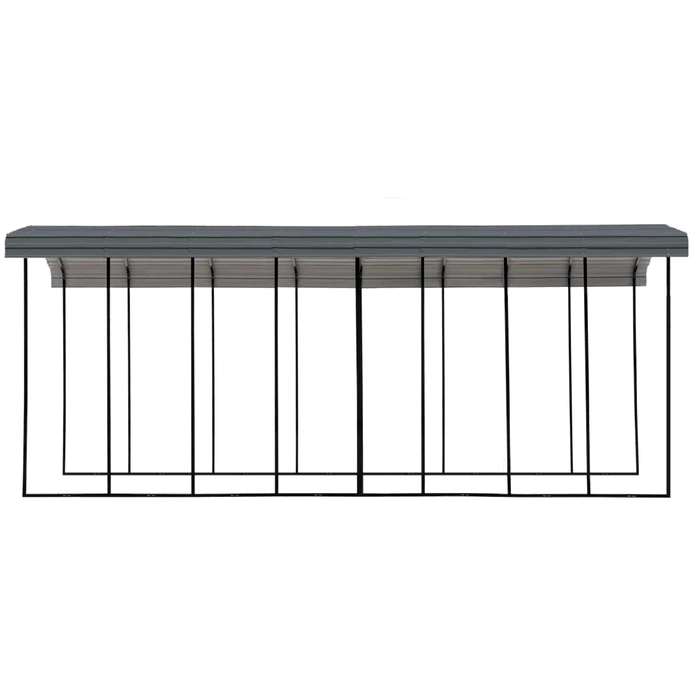 Arrow RV Carport, 14 Ft. X 38 Ft. X 14 Ft. Charcoal 4 Arrow RV Carport, 14 Ft. X 38 Ft. X 14 Ft. Charcoal - Image 2