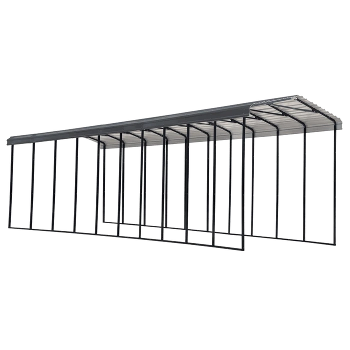 Arrow RV Carport, 14 Ft. X 47 Ft. X 14 Ft. Charcoal 3 Arrow RV Carport, 14 Ft. X 47 Ft. X 14 Ft. Charcoal