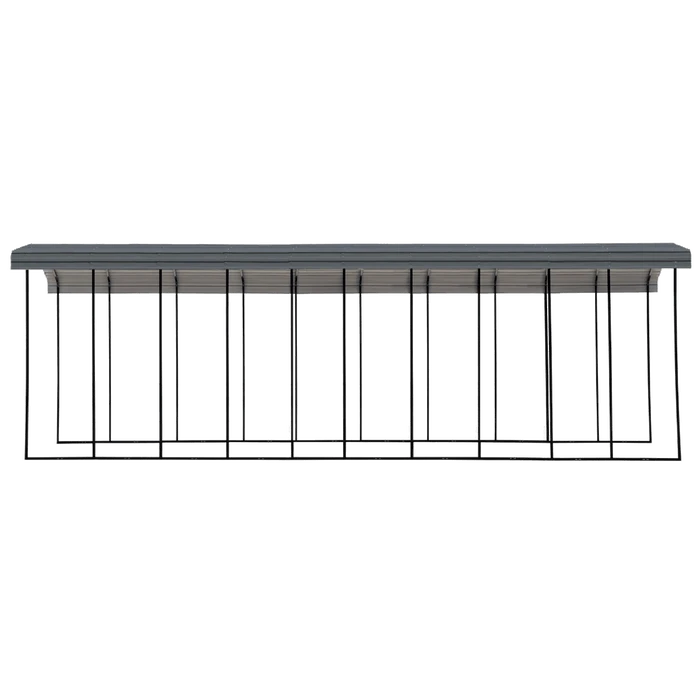 Arrow RV Carport, 14 Ft. X 47 Ft. X 14 Ft. Charcoal 4 Arrow RV Carport, 14 Ft. X 47 Ft. X 14 Ft. Charcoal - Image 2