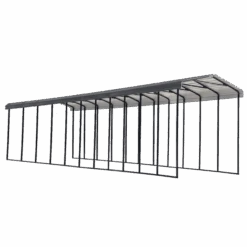 Arrow RV Carport, 14 Ft. X 51 Ft. X 14 Ft. Charcoal