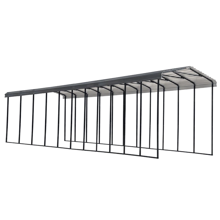Arrow RV Carport, 14 Ft. X 51 Ft. X 14 Ft. Charcoal 3 Arrow RV Carport, 14 Ft. X 51 Ft. X 14 Ft. Charcoal
