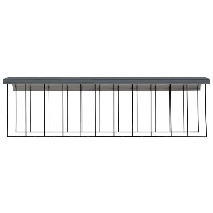 Arrow RV Carport, 14 Ft. X 51 Ft. X 14 Ft. Charcoal 4 Arrow RV Carport, 14 Ft. X 51 Ft. X 14 Ft. Charcoal - Image 2