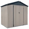 Arrow Cover-IT 8x6 Ft. Grey Metal Shed -Shelterlogic ceacat6on30qrooo7gtr