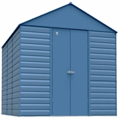 Arrow Select Steel Storage Shed, 14x17, Blue Grey