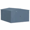 Arrow Classic Steel Storage Shed, 10 Ft. X 12 Ft., Blue Grey 1 Arrow Classic Steel Storage Shed, 10 Ft. X 12 Ft., Blue Grey -Shelterlogic clg1012bg silo image 01