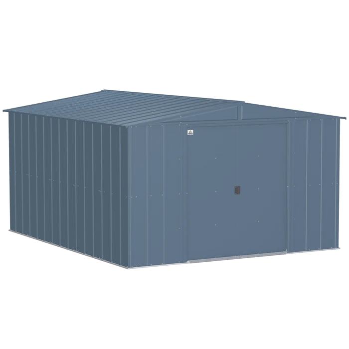 Arrow Classic Steel Storage Shed, 10 Ft. X 12 Ft., Blue Grey 3 Arrow Classic Steel Storage Shed, 10 Ft. X 12 Ft., Blue Grey