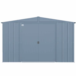 Arrow Classic Steel Storage Shed, 10 Ft. X 12 Ft., Blue Grey 15 Arrow Classic Steel Storage Shed, 10 Ft. X 12 Ft., Blue Grey -Shelterlogic clg1012bg silo image 02