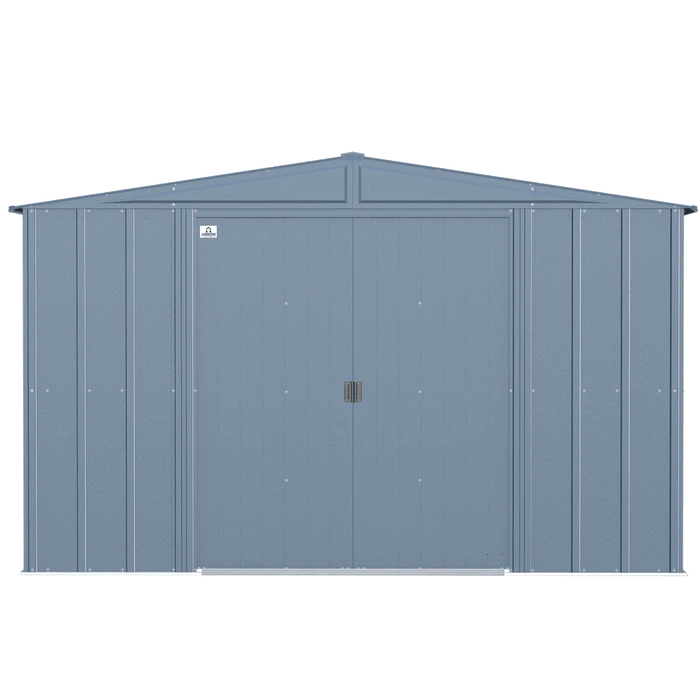 Arrow Classic Steel Storage Shed, 10 Ft. X 12 Ft., Blue Grey 6 Arrow Classic Steel Storage Shed, 10 Ft. X 12 Ft., Blue Grey - Image 4