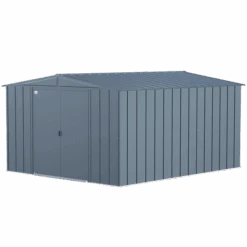Arrow Classic Steel Storage Shed, 10 Ft. X 12 Ft., Blue Grey 19 Arrow Classic Steel Storage Shed, 10 Ft. X 12 Ft., Blue Grey -Shelterlogic clg1012bg silo image 06