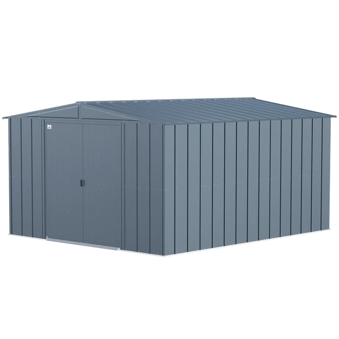 Arrow Classic Steel Storage Shed, 10 Ft. X 12 Ft., Blue Grey 10 Arrow Classic Steel Storage Shed, 10 Ft. X 12 Ft., Blue Grey - Image 8