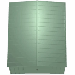 Arrow Classic Steel Storage Shed, 10 Ft. X 12 Ft., Sage Green -Shelterlogic clg1012sg silo image 03