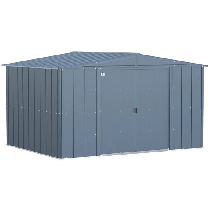 Arrow Classic Steel Storage Shed, 10 Ft. X 8 Ft., Blue Grey 3 Arrow Classic Steel Storage Shed, 10 Ft. X 8 Ft., Blue Grey