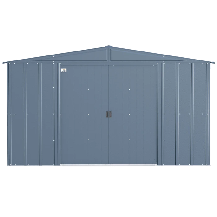 Arrow Classic Steel Storage Shed, 10 Ft. X 8 Ft., Blue Grey 7 Arrow Classic Steel Storage Shed, 10 Ft. X 8 Ft., Blue Grey - Image 5