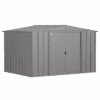 Arrow Classic Steel Storage Shed, 10 Ft. X 8 Ft., Charcoal 1 Arrow Classic Steel Storage Shed, 10 Ft. X 8 Ft., Charcoal -Shelterlogic clg108cc silo image 01