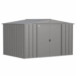 Arrow Classic Steel Storage Shed, 10 Ft. X 8 Ft., Charcoal