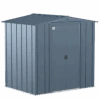 Arrow Classic Steel Storage Shed, 6 Ft. X 5 Ft., Blue Grey 2 Arrow Classic Steel Storage Shed, 6 Ft. X 5 Ft., Blue Grey -Shelterlogic clg65bg silo image 01