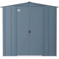 Arrow Classic Steel Storage Shed, 6 Ft. X 5 Ft., Blue Grey 17 Arrow Classic Steel Storage Shed, 6 Ft. X 5 Ft., Blue Grey -Shelterlogic clg65bg silo image 02