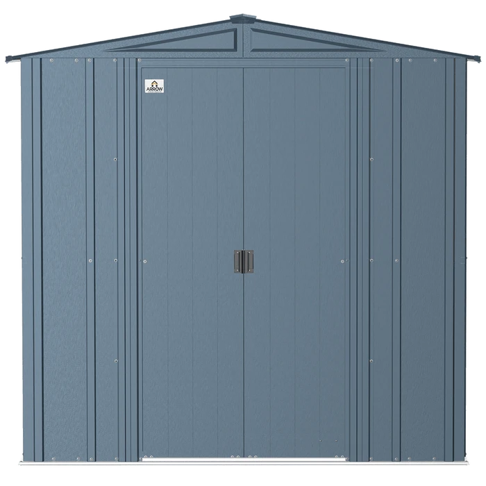 Arrow Classic Steel Storage Shed, 6 Ft. X 5 Ft., Blue Grey 7 Arrow Classic Steel Storage Shed, 6 Ft. X 5 Ft., Blue Grey - Image 5