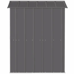 Arrow Classic Steel Storage Shed, 6 Ft. X 5 Ft., Charcoal -Shelterlogic clg65cc silo image 04