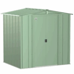 Arrow Classic Steel Storage Shed, 6 Ft. X 5 Ft., Sage Green