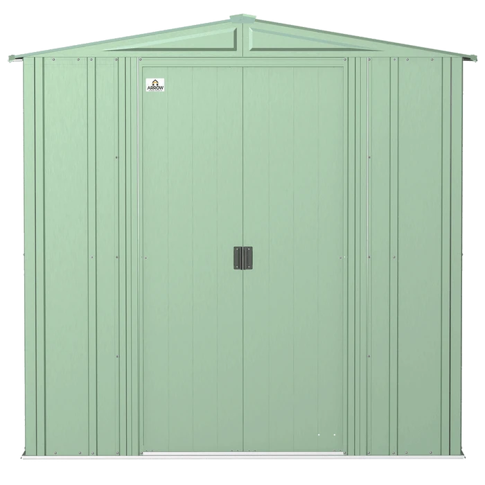 Arrow Classic Steel Storage Shed, 6 Ft. X 5 Ft., Sage Green 7 Arrow Classic Steel Storage Shed, 6 Ft. X 5 Ft., Sage Green - Image 5