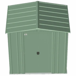 Arrow Classic Steel Storage Shed, 6 Ft. X 5 Ft., Sage Green 18 Arrow Classic Steel Storage Shed, 6 Ft. X 5 Ft., Sage Green -Shelterlogic clg65sg silo image 03