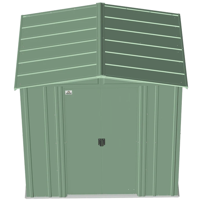Arrow Classic Steel Storage Shed, 6 Ft. X 5 Ft., Sage Green 8 Arrow Classic Steel Storage Shed, 6 Ft. X 5 Ft., Sage Green - Image 6