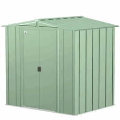 Arrow Classic Steel Storage Shed, 6 Ft. X 5 Ft., Sage Green 21 Arrow Classic Steel Storage Shed, 6 Ft. X 5 Ft., Sage Green -Shelterlogic clg65sg silo image 06