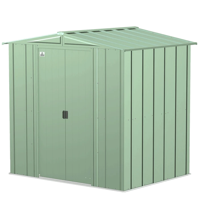 Arrow Classic Steel Storage Shed, 6 Ft. X 5 Ft., Sage Green 11 Arrow Classic Steel Storage Shed, 6 Ft. X 5 Ft., Sage Green - Image 9
