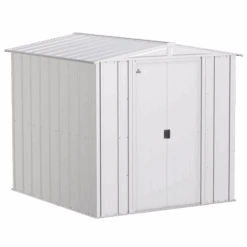 Arrow Classic Steel Storage Shed, 6 Ft. X 7 Ft., Flute Grey