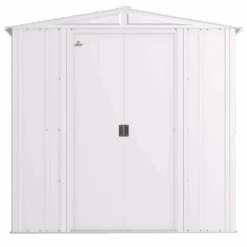 Arrow Classic Steel Storage Shed, 6 Ft. X 7 Ft., Flute Grey 17 Arrow Classic Steel Storage Shed, 6 Ft. X 7 Ft., Flute Grey -Shelterlogic clg67fg silo image 02