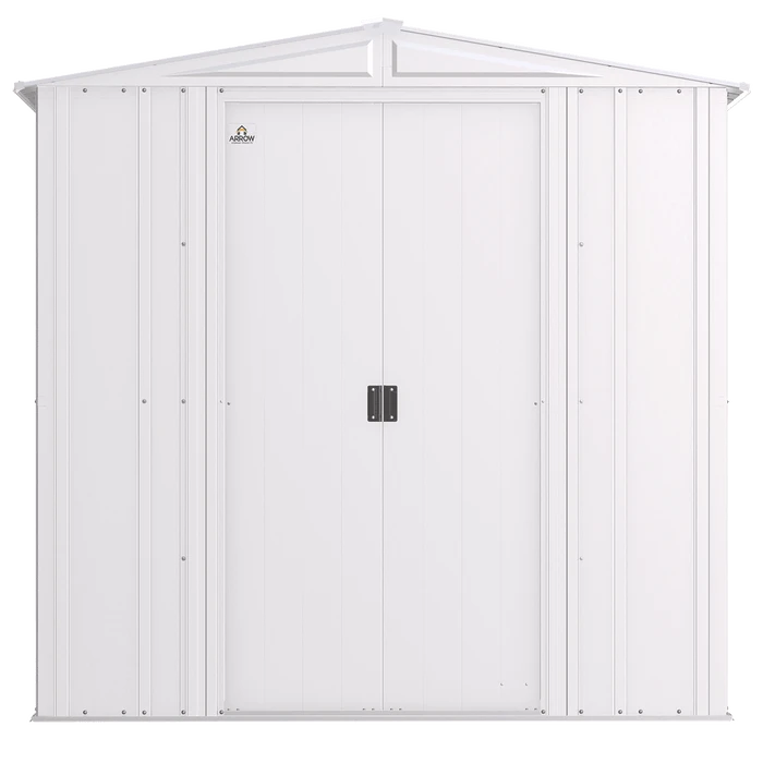 Arrow Classic Steel Storage Shed, 6 Ft. X 7 Ft., Flute Grey 7 Arrow Classic Steel Storage Shed, 6 Ft. X 7 Ft., Flute Grey - Image 5