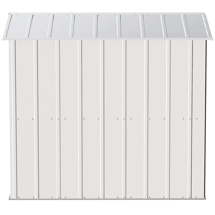 Arrow Classic Steel Storage Shed, 6 Ft. X 7 Ft., Flute Grey 9 Arrow Classic Steel Storage Shed, 6 Ft. X 7 Ft., Flute Grey - Image 7