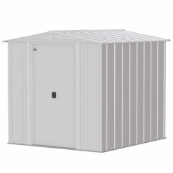 Arrow Classic Steel Storage Shed, 6 Ft. X 7 Ft., Flute Grey 21 Arrow Classic Steel Storage Shed, 6 Ft. X 7 Ft., Flute Grey -Shelterlogic clg67fg silo image 06