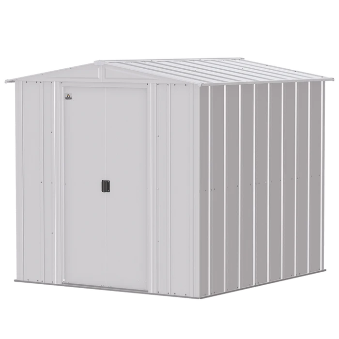 Arrow Classic Steel Storage Shed, 6 Ft. X 7 Ft., Flute Grey 11 Arrow Classic Steel Storage Shed, 6 Ft. X 7 Ft., Flute Grey - Image 9