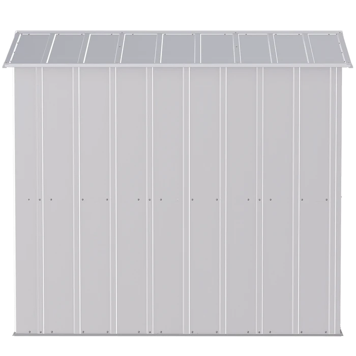 Arrow Classic Steel Storage Shed, 6 Ft. X 7 Ft., Flute Grey 12 Arrow Classic Steel Storage Shed, 6 Ft. X 7 Ft., Flute Grey - Image 10