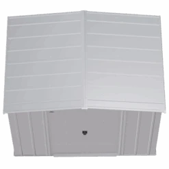 Arrow Classic Steel Storage Shed, 8 Ft. X 6 Ft., Flute Grey 22 Arrow Classic Steel Storage Shed, 8 Ft. X 6 Ft., Flute Grey -Shelterlogic clg86fg silo image 03