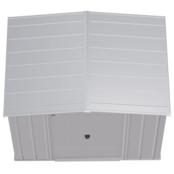 Arrow Classic Steel Storage Shed, 8 Ft. X 6 Ft., Flute Grey 8 Arrow Classic Steel Storage Shed, 8 Ft. X 6 Ft., Flute Grey - Image 6