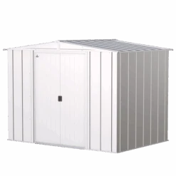 Arrow Classic Steel Storage Shed, 8 Ft. X 6 Ft., Flute Grey 25 Arrow Classic Steel Storage Shed, 8 Ft. X 6 Ft., Flute Grey -Shelterlogic clg86fg silo image 06